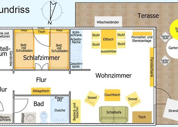 Hg 03 Strandkorb Appartamento Tating
